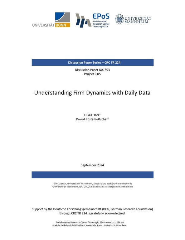 Understanding Firm Dynamics with Daily Data