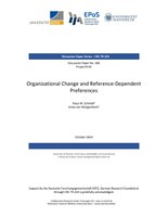 Organizational Change and Reference-Dependent Preferences