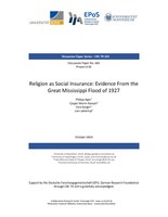 Religion as Social Insurance: Evidence From the Great Mississippi Flood of 1927