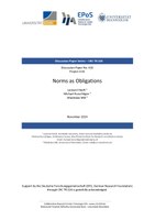 Norms as Obligations