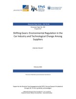 Shifting Gears: Environmental Regulation in the Car Industry and Technological Change Among Suppliers