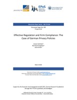 Effective Regulation and Firm Compliance: The Case of German Privacy Policies